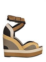 PIERRE HARDY - ZEPPE IN TELA DI COTONE 120MM - MULTI VERDE