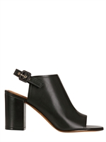 GIVENCHY - 80MM SLING BACK CALFSKIN SANDALS - BLACK