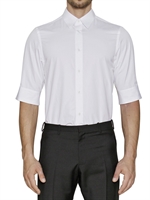 JIL SANDER - STRETCH BAUMWOLL POPELINE SLIM FIT HEMD - WEIß