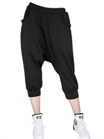 Y-3 - 3/4 LENGTH LOW CROTCH TROUSERS - BLACK
