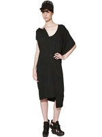 Y-3 - ASYMMETRISCHES KLEID AUS STRETCHJERSEY - SCHWARZ