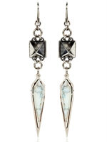 EMANUELE BICOCCHI - MARBLE EARRINGS - SILVER/WHITE