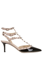 VALENTINO - 65MM ROCKSTUD PATENT LEATHER PUMPS - BLACK