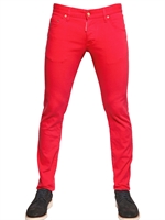 DSQUARED - JEANS CLEMENT FIT IN DENIM STRETCH 16.5CM - CORALLO
