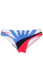 DSQUARED - COLOUR BLOCKED SUN NYLON SWIMMING TRUNKS - MULTI BLUE