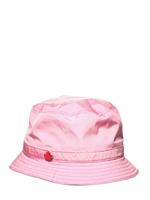 DSQUARED - NYLONHUT MIT LOGOBLATT AUS METALL - PINK