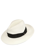 BORSALINO - CAPPELLO PANAMA IN PAGLIA - BIANCO/NERO