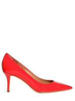 SALVATORE FERRAGAMO - 70MM SUSI PATENT LEATHER POINTY PUMPS - RED