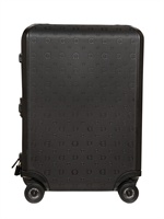 SALVATORE FERRAGAMO - GANCIO LOGO PRINT HARD CASE TROLLEY - BLACK