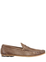 PREVENTI - VON HAND GENÄHTE WILDLEDERLOAFERS - DOVEBROWN