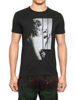 DEAD MEAT - T-SHIRT AUS BAUMWOLLJERSEY MIT BRIGITTEDRUCK - SCHWARZ