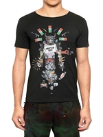 DEAD MEAT - JERSEY T-SHIRT MIT WHAT'S UP DOC DRUCK - SCHWARZ