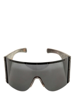 RICK OWENS - SONNENBRILLE AUS ROHEM BÜFFELHORN - SCHWARZ