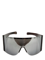 RICK OWENS - SONNENBRILLE AUS GLÄNZENDEM BÜFFELHORN - VERSPIEGELT