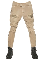 MASON'S - LIMIT.ED GLOW IN THE DARK CARGO TROUSERS - BEIGE