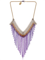 FALCONIERE - HANGING GARDEN NECKLACE - PURPLE