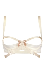 BORDELLE - REGGISENO IN TECHNO RETE - BIANCO SPORCO