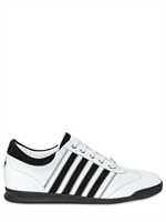 DSQUARED - SNEAKERS IN PELLE E CAMOSCIO - BIANCO/NERO