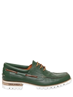 DSQUARED - SCARPE STRINGATE IN PELLE 30MM - VERDE