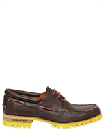 DSQUARED - SCARPE STRINGATE IN PELLE 30MM - MARRONE