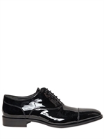 DSQUARED - SCARPE STRINGATE IN VERNICE 25MM - NERO