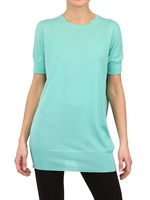 ANNAPURNA - LIGHT CASHMERE KNIT DRESS - LIGHT BLUE