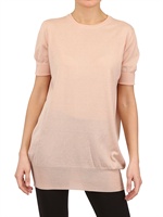 ANNAPURNA - LIGHT CASHMERE KNIT DRESS - BABY PINK