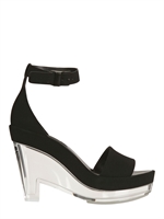 STELLA MCCARTNEY - ZEPPE IN ECO PELLE E PLEXIGLASS 130MM - NERO