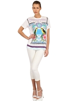 MARY KATRANTZOU - PRINTED MODAL JERSEY T-SHIRT - MULTI