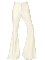 GARETH PUGH - HEAVY SILK GAZAR TROUSERS - OFF WHITE