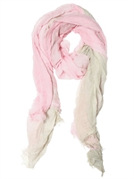 DESTIN - DEGRADÉSCHAL AUS KASCHMIRMISCHUNG & BAUMWOLLGAZE - BEIGE/PINK