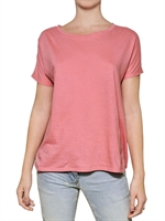 BALMAIN - COTTON JERSEY T-SHIRT - PEACH