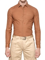 BELSTAFF - HEMD AUS BAUMWOLLPOPELINE MIT LOGODRUCK - MULTI RUST