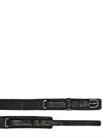 BALMAIN - 4CM DOPPELTER GÜRTEL AUS WEICHEM LEDER - SCHWARZ