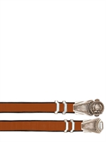 BALMAIN - 3CM LEDERGÜRTEL MIT METALLSCHNALLE - BRAUN