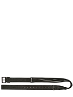 BALMAIN - 4CM WEICHER LEDERGÜRTEL MIT AUSSCHNITTEN - SCHWARZ