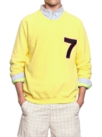 MSGM - 7 SWEATSHIRT AUS BAUMWOLLFLEECE - GELB