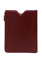 MAISON MARTIN MARGIELA - LEDERHÜLLE FÜR IPAD - BORDEAUX/BRAUN
