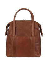 MAISON MARTIN MARGIELA - TEXTURED LEATHER TOTE - BROWN