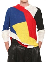DAMIR DOMA - MAGLIA INTARSIA IN COTONE MULTICOLOR - MULTICOLORE