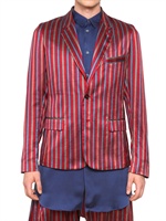 DAMIR DOMA - GIACCA IN RASO DI SETA - ROSSO/BLU