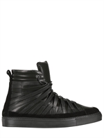 DAMIR DOMA - SNEAKERS IN PELLE CUT OUT - NERO