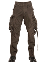 JULIUS - PANTALONI CARGO IN DENIM PESANTE 23CM - KHAKI