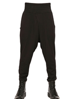 JULIUS - CUPRO RAYON SWEAT PANTS - BLACK