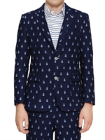 BAND OF OUTSIDERS - GIACCA DUE BOTTONI IN COTONE - BLU SCURO