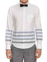 BAND OF OUTSIDERS - GESTREIFTES OXFORDHEMD AUS BAUMWOLLE - WEIß