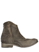 NYLO - 25MM BACK ZIP NUBUCK BOOTS - MUD GREY