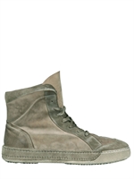 NYLO - SNEAKERS ALTE IN PELLE - MARRONE