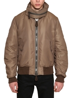 BURBERRY PRORSUM - HIGH DENSITY DOUBLE SATIN NYLON TWILL - BROWN