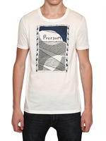 BURBERRY PRORSUM - JERSEY T-SHIRT MIT PRORSUM-DRUCK - WEIß
